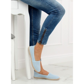 Blå mesh espadriller JX1029 L.BLUE 1