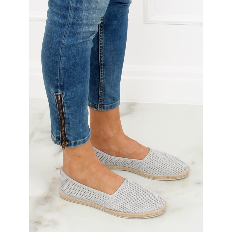 Grå mesh espadriller JX1029 Grå 2