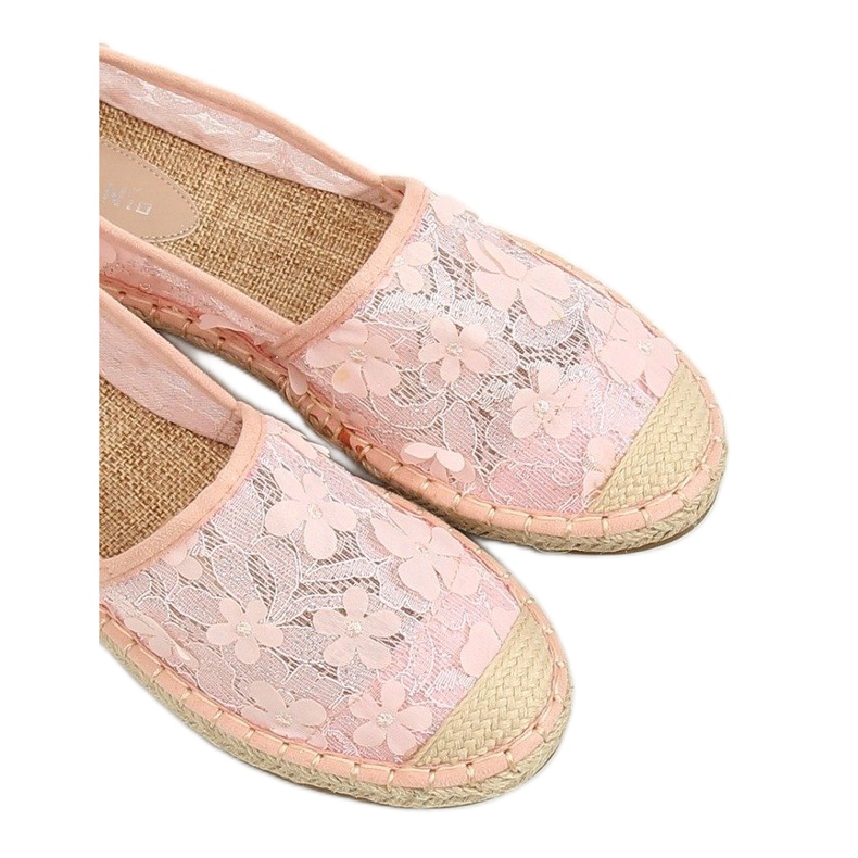Rosa spets espadriller MB188-225 Rosa 2