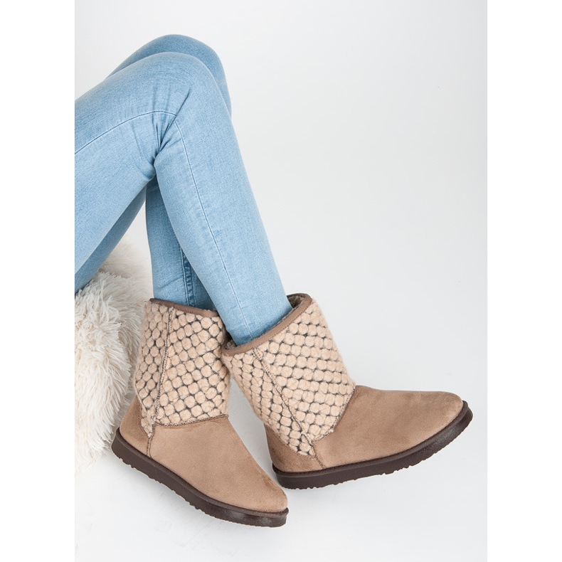 Kylie Varm Mukluki brun 1