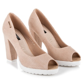 Vices Pumps i mocka brun 1