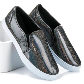 BOSHIMAO Slip On Sneakers svart 2