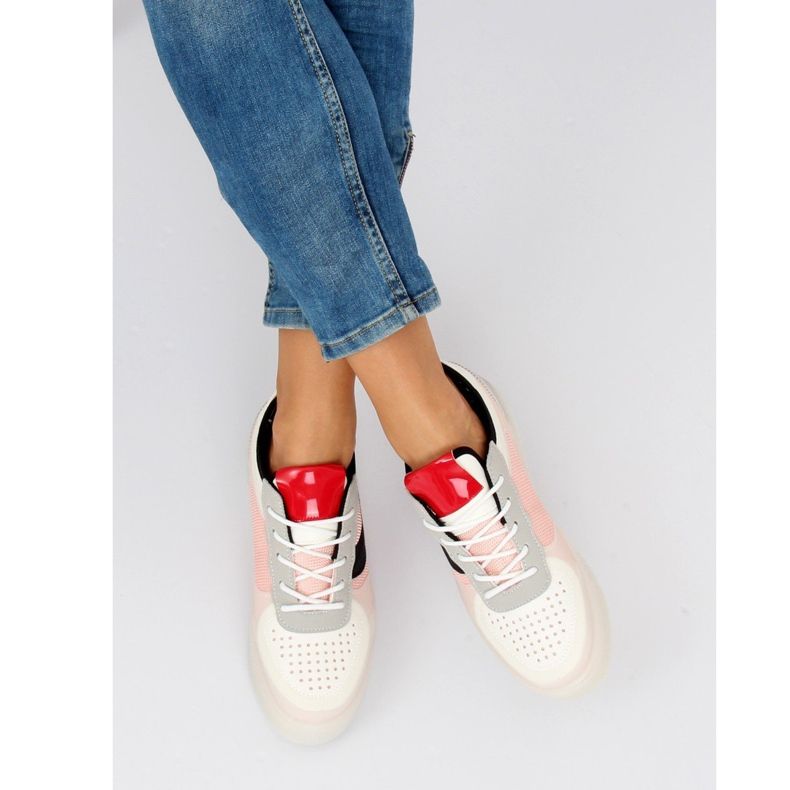 Rosa LA51P Rosa snygga sneakers 2