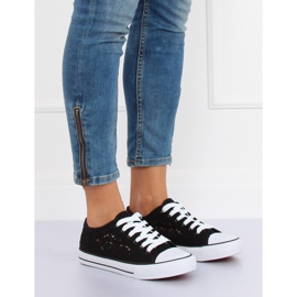 Svarta spetsskor SN282P Svart 1