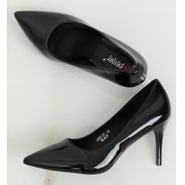 Svarta damklackar LE011P Svart 2