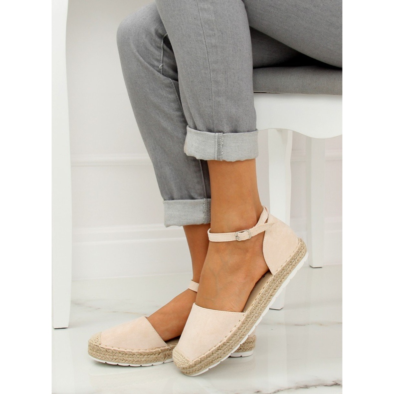 Beige espadriller för kvinnor JH85 Beige 1
