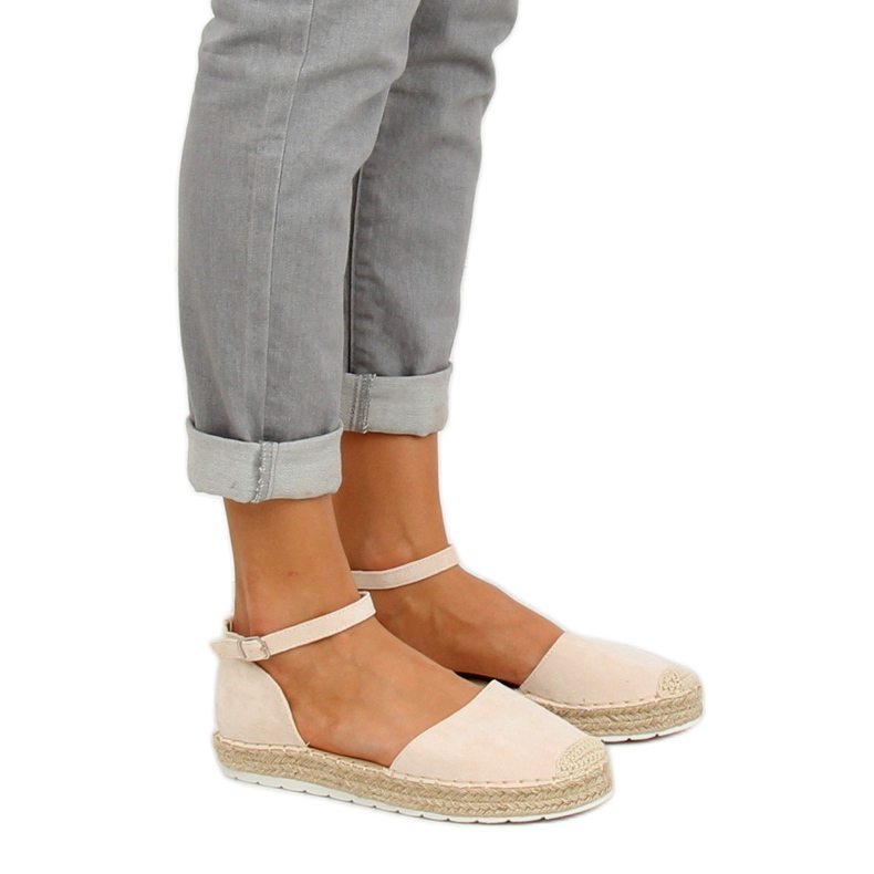 Beige espadriller för kvinnor JH85 Beige 2
