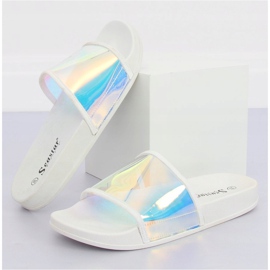 Tofflor bensin färg vit CK80P Vit mångfärgad 1