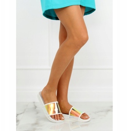 Tofflor bensin färg vit CK80P Vit mångfärgad 2