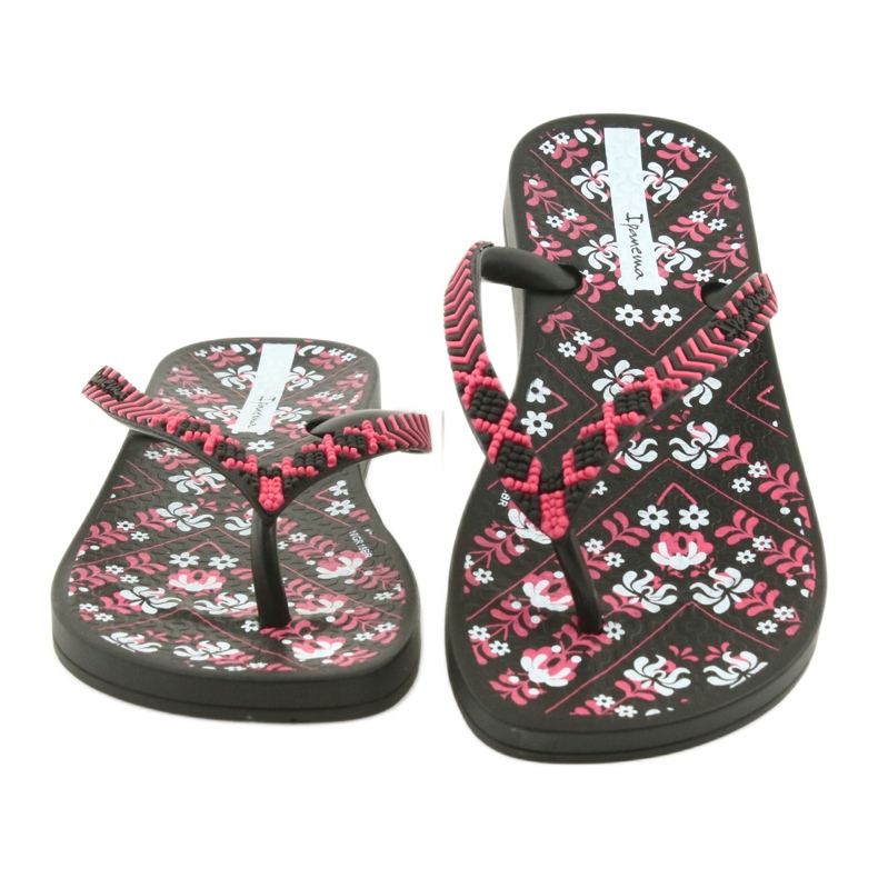 Ipanema 82519 svarta flip-flops rosa 4