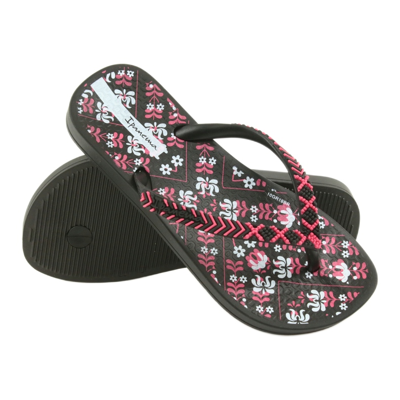 Ipanema 82519 svarta flip-flops rosa 3