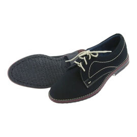 Gregors Pojkar skor 141 läder marinblå insats 5