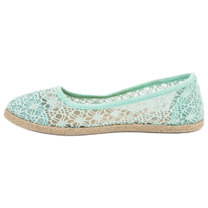 Mint Lace Ballerinas grön 2