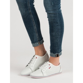 Filippo Openwork läderskor vit 1