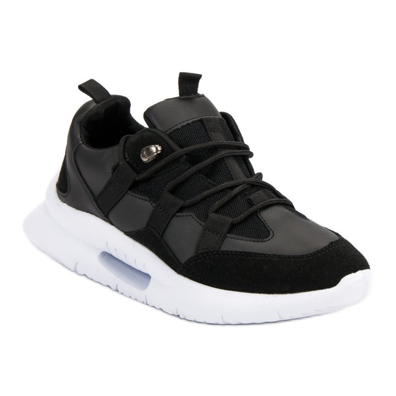 Ljusröda sneakers svart 1