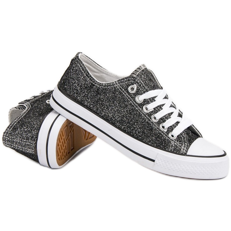 Svarta sneakers med Borkat 1