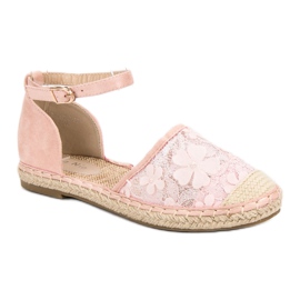 Nio Nio Spets Espadrilles rosa 1