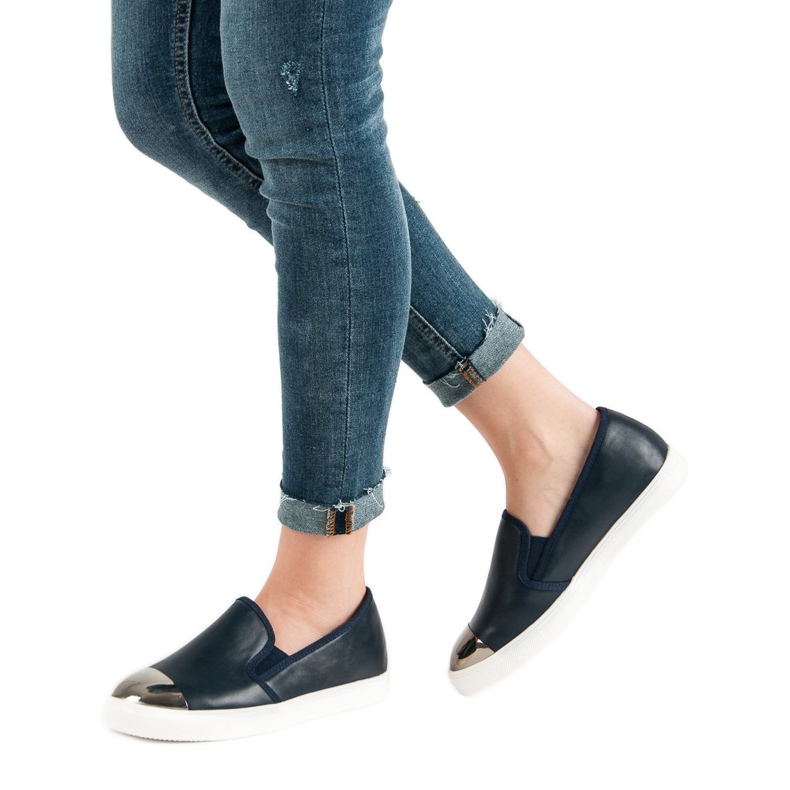 Queen Bee Eleganta Slipons blå 1