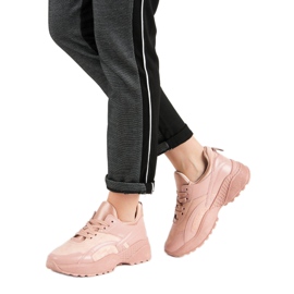 Small Swan Rosa sneakers på plattformen 2