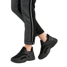 Small Swan Svarta sneakers på plattformen 1