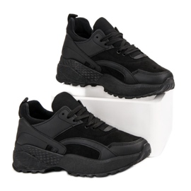 Small Swan Svarta sneakers på plattformen 2