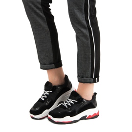 Small Swan Sneakers på plattformen svart 1