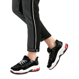 Small Swan Sneakers på plattformen svart 2