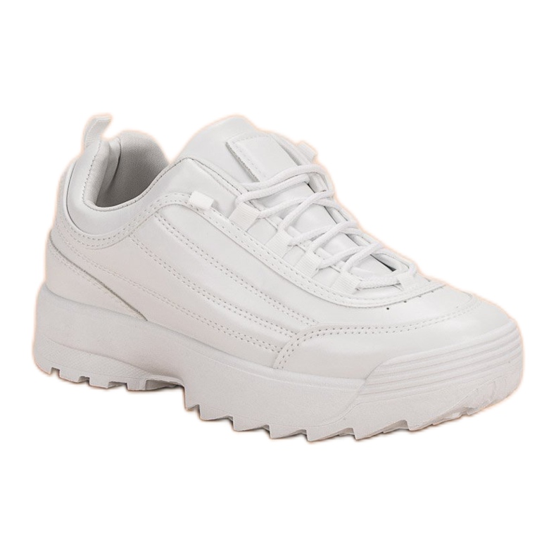Sneakers på plattformen vit 2