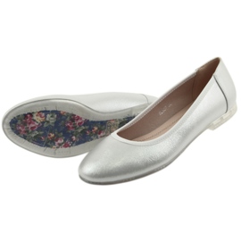 Sergio Leone Silver kvinnors ballerinas bl607 5