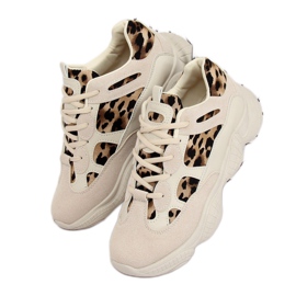 M-020 leopardbeige sportskor 2