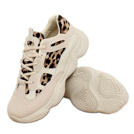M-020 leopardbeige sportskor 1