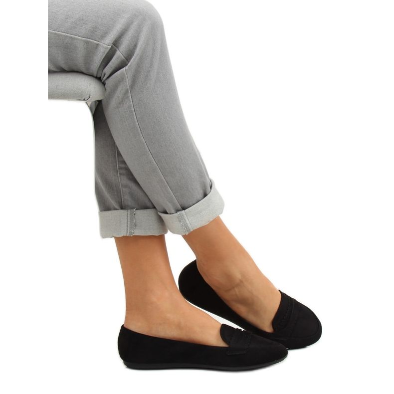 Svarta ballerinamockasiner JM6655Q Negro 2