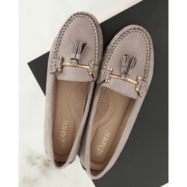 Grå Dam grå loafers L7183 Grå 1