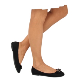Svarta kvinnors ballerinor JM3553J Negro 2