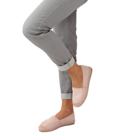 Espadriller, mocka rosa AF40 Rosa 1