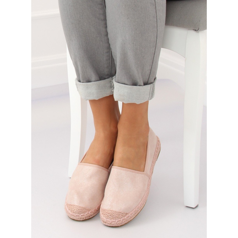 Espadriller, mocka rosa AF40 Rosa 2