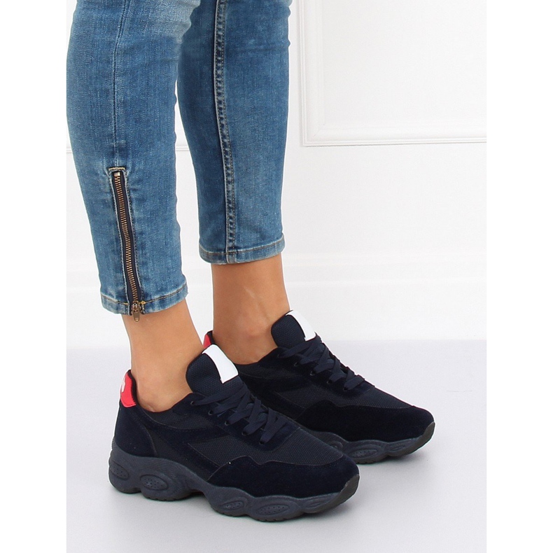 E-102 Marinblå marinblå sportskor 1