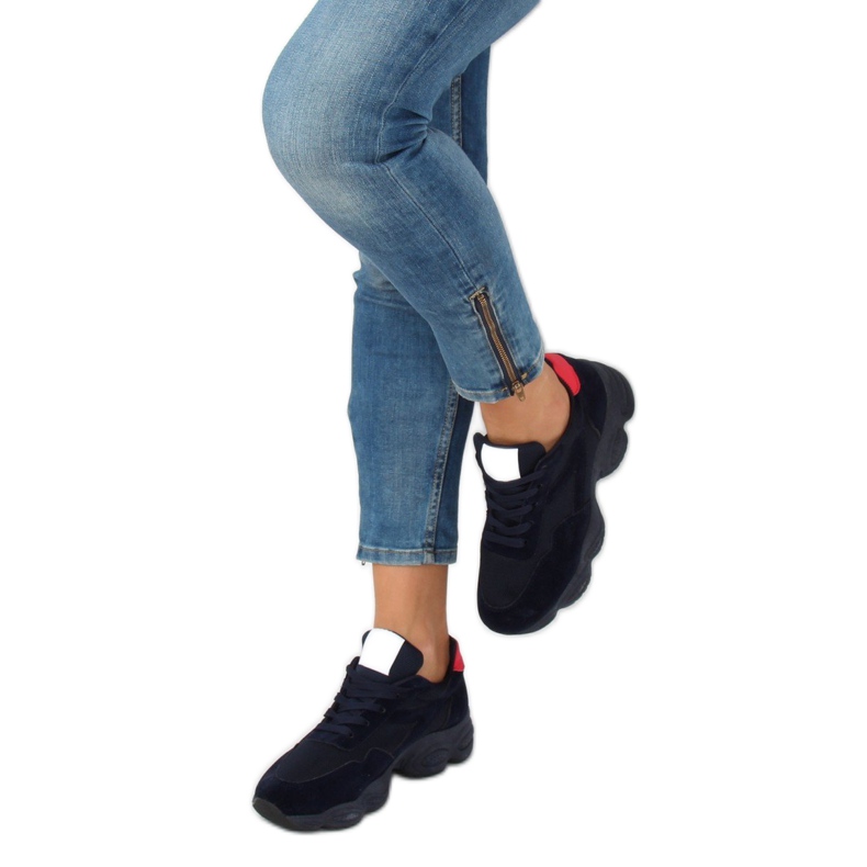 E-102 Marinblå marinblå sportskor 2