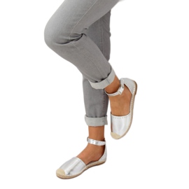 Silver metallic espadriller CF-1K215 Silver grå 1