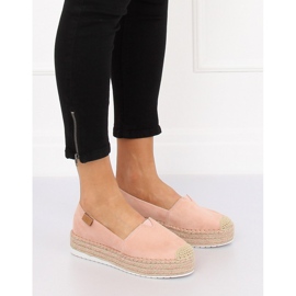 Rosa BL267 Rosa espadriller på höga sulor 1