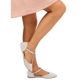 Grå ballerina med bälte A321 Grå 1