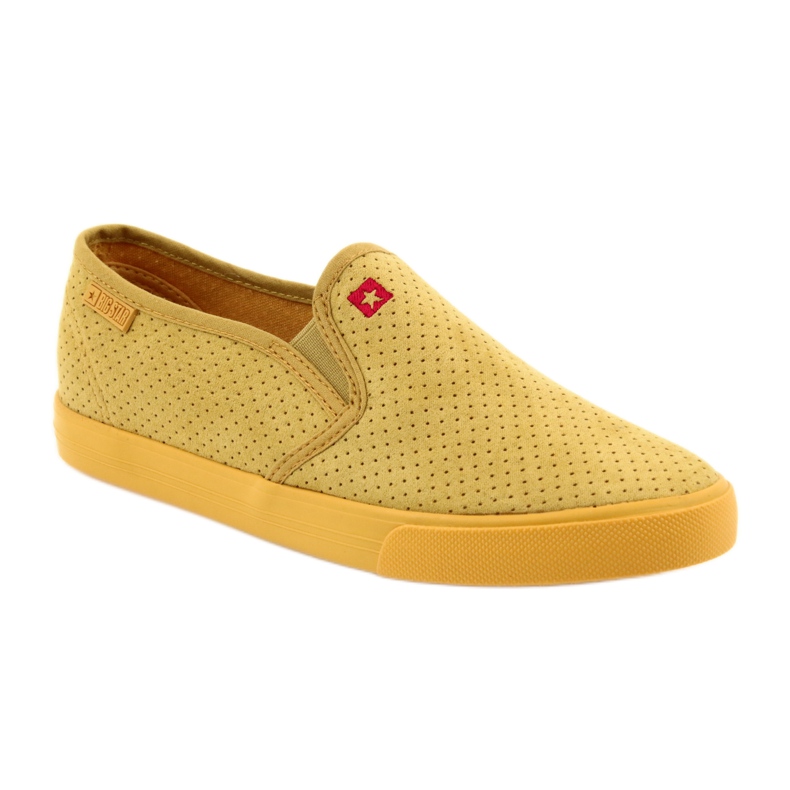 Big Star 274889 slip-on sneakers för kvinnor gul 1