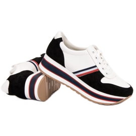 Seastar Trendiga sneakers vit svart mångfärgad 2