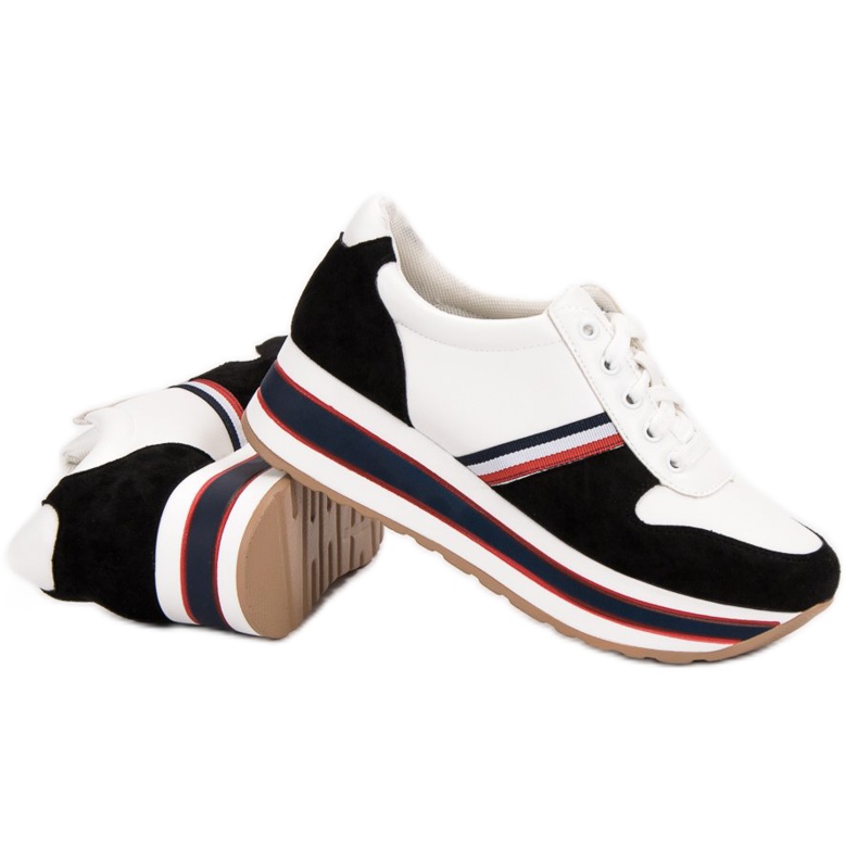 Seastar Trendiga sneakers vit svart mångfärgad 2