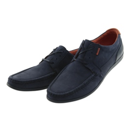 Badura bundna loafers 3175 marinblå orange 3