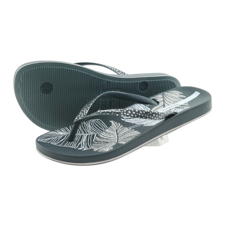 Ipanema 82525 jeans flip-flops för kvinnor grå mångfärgad 4
