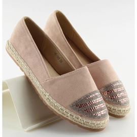 Rosa espadrilles för kvinnor H8-102 Champagne II-GAT 2