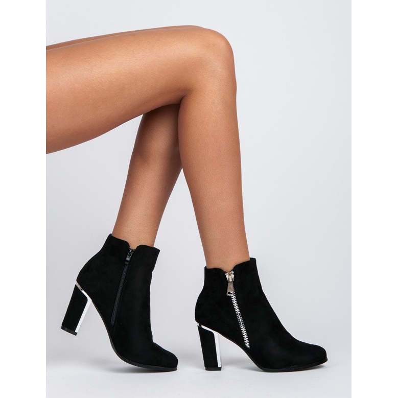 Ch. Creation Bekväma högklackade skor svart 2