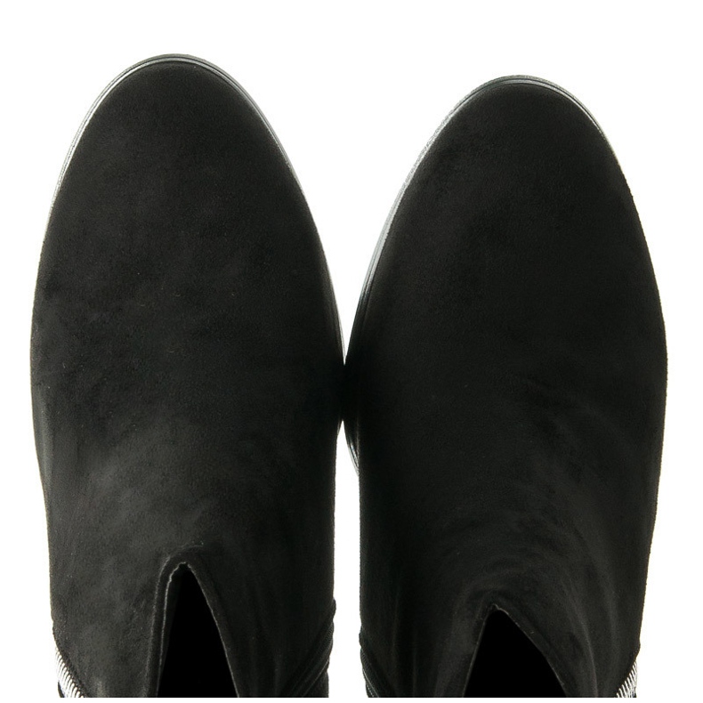 Ch. Creation Bekväma högklackade skor svart 1