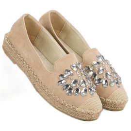 Small Swan Mocka Espadrilles Med Ornamenter brun 1